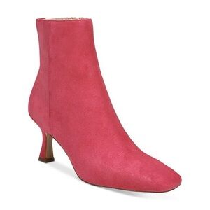Sam Edelman, Lizzo Paris, Pink Suede Ankle Boots Size 7.5 m
